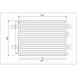Конденсатор кондиціонера logan sandero i logan i фото №1