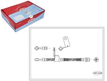Шланг тормозной cor19033581 corteco фото №1