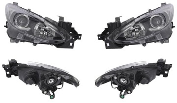 Фара лампа mazda 3 bm 13-17 l+p tyc фото №1