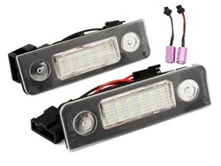 Підсвітка led номерного знака skoda octavia 2 ii vag фото №1