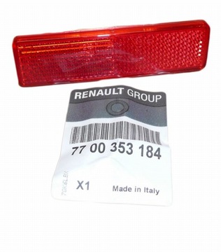 Лампа отражающая зад renault master ii 7700353184 оригинал фото №1