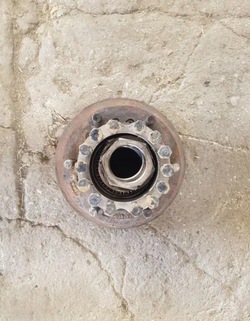 Ступиця колеса зад задня daf 45 lf колеса 17,5 6 шпильок фото №1