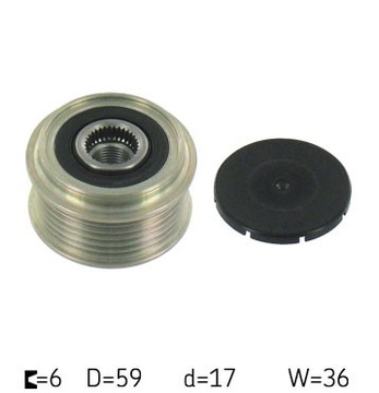 Колесо пасове генератора ford 1,8tdci focuc 01- фото №1