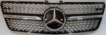 Решітка радіатора решітка mercedes ml 2008-2011 w164 diamond фото №1