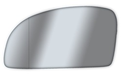 Вкладка зеркало стекло hyundai getz 02-06 асферическое левая фото №1