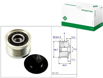 Зчеплення jednokierunkowe генератора ina f55103401 фото №1