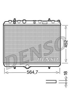 Радиаторов двигателя denso drm21055 1330f5 фото №1