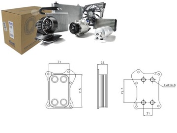 Радиаторов масла alfa romeo mito chevrolet aveo fia фото №1
