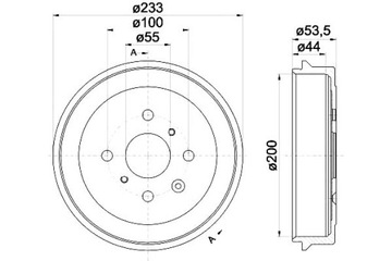 Hella комплект bębnów тормозных [hella] фото №1
