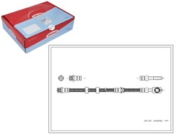 Cor19031632 шланг тормозной гибкий skoda fabia 9 фото №1