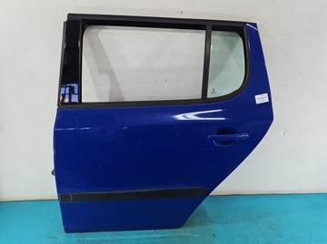 Дверь зад левая skoda fabia ii 2 5d синий 4590 фото №1
