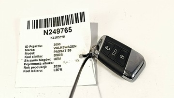 Ключ volkswagen passat b8 фото №1