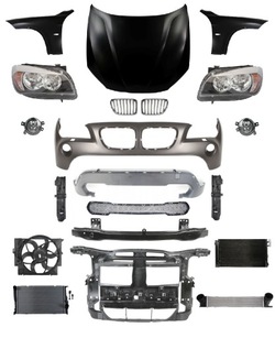 Bmw x1 09-13 перед pas крило бампер капот лампа фото №1