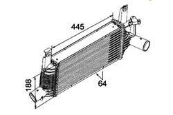 Nrf интеркулер nissan pathfinder 2,5dci navara 2, фото №1