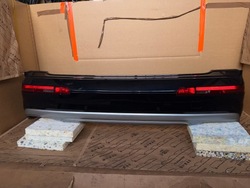 Audi q7 4m бампер prestige зад 6 pdc диффузор оригинал lc5m комплект 4m0807511 фото №1