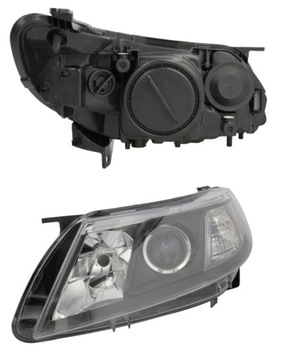 Фара лампа левый saab 9-3 ys3f 07- фото №1