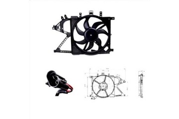 Tyc вентилятор радіатор з корпус opel combo, c фото №1