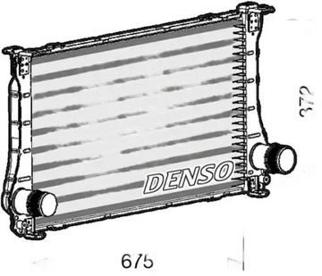 Радіаторів повітря інтеркулер dit50011 denso фото №1