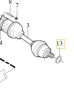 Volvo s60 v60 xc60 ii прокладка болты полуось оригинальный номер 31 фото №1