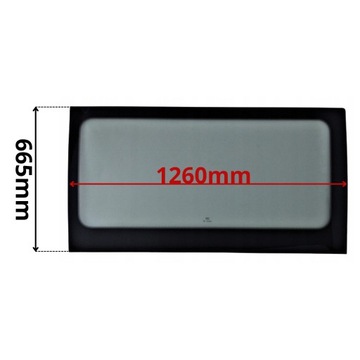 Стекло боковая левая citroen jumper ii 2 1260x665 06- 0385 фото №1