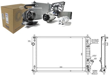 Nissens радиаторов воды chevrolet aveo хэтчбек 1. фото №1