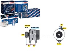 Bos0 986 049 061 генератор bosch 5702c1 5702c0 57 фото №1