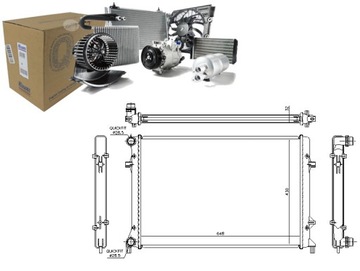 Nissens 65307 радиаторов, система охлаждение двигателя фото №1