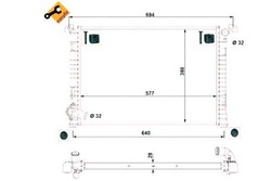 Nrf радіаторів mini cooper 1,6 01- nrf фото №1