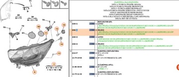 Новий правий оригінальний фара citroen c4, ds4 оригінальний номер 6206s1 фото №1