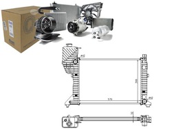 Nissens радіаторів двигуна mercedes sprinter 2-t 9 фото №1
