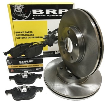 Диски гальмівні + гальмівні колодки перед opel vectra c signum saab 9-3 kpl фото №1