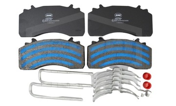 Тормозные колодки тормоза man tgx/tgs комплект монтажный фото №1