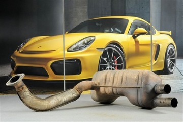 Porsche boxster/cayman 981 tłumik/wydech левый фото №1