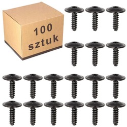 100x audi seat skoda volkswagen гвинт гвинт torx бампера підкрилки захисні накладки фото №1