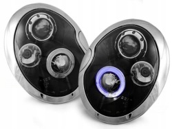 Лампы mini cooper 01-06r r50 r53 кольца led чёрный фото №1