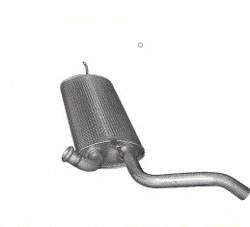 Глушитель конечный renault laguna iii poj.2,0 фото №1