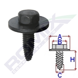 Винт крепежная citroen, peugeot 5 szt фото №1