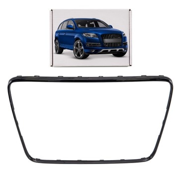 Audi q7 sq7 4l 2005-2015 чорна рамка решітка 4l0853651b фото №1