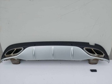 Mercedes c класс w205 c43 amg диффузор накладка зад фото №1