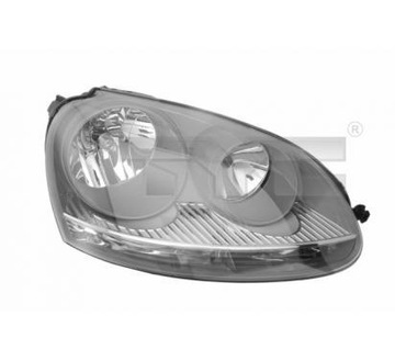 Tyc фара vw golf v 03- h7+h7 сірий фото №1