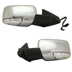 Дзеркало праві + ліві хром комплект 6+7 провід dodge ram 2009-2018 фото №1