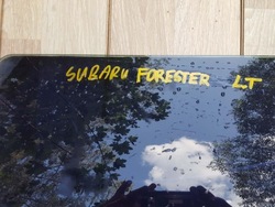 Стекло боковая левая задняя левый зад тонированная subaru forester фото №1