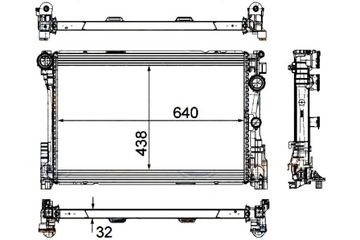 Радіаторів двигуна hella 995002703 a0 995006203 фото №1