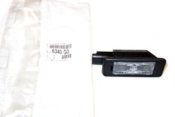 Лампа освітлення номерного знака citroen c4 picasso c5 08- 6340g3 фото №1