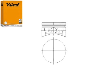 Поршень kpl з кільцями nural фото №1