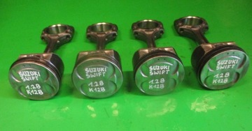 Поршень + шатун 1.2 16v k12b suzuki swift splash фото №1