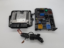 Citroen c3 набор стартовый компьютер 0281037101 bsi 9830790580 21r 1.5hdi фото №1