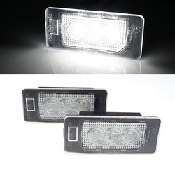 Лампочки номерного знака led 3x smd audi a1 a4 b8 a5 s5 q5 фото №1