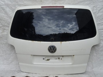 Стекло крышки крышка багажника зад задняя заднее vw touran i 1 1t0 03-06 белая фото №1