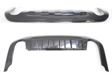 Спойлер накладка бампера зад volvo v60 s60 2010-2018 ver2 tfb тюнинг фото №1